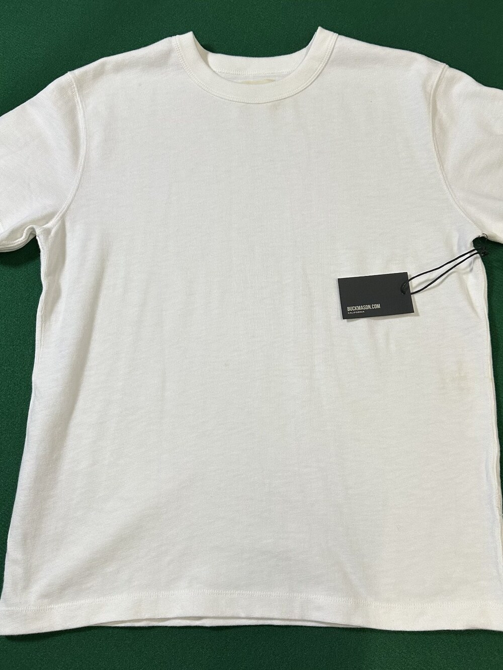 Buck Mason Men's White Field-Spec Heavy Tee Sz M NWI MSRP 55 [ED11]